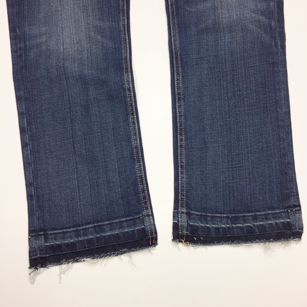 NWT CURRENT/ELLIOTT cropped straight jeans raw hem - Picture 5 of 8